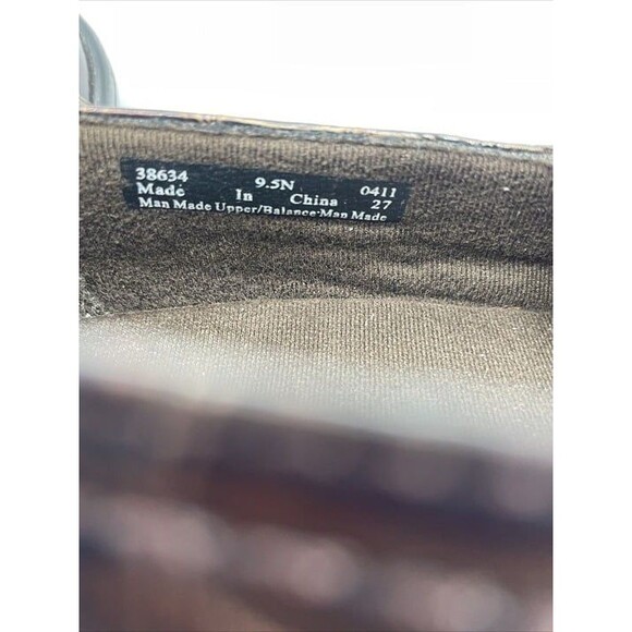 Clarks Bendables MAY POPPY Brown Croc Embossed Slip On Loafers WOMENS SIZE 9.5N - Picture 7 of 7